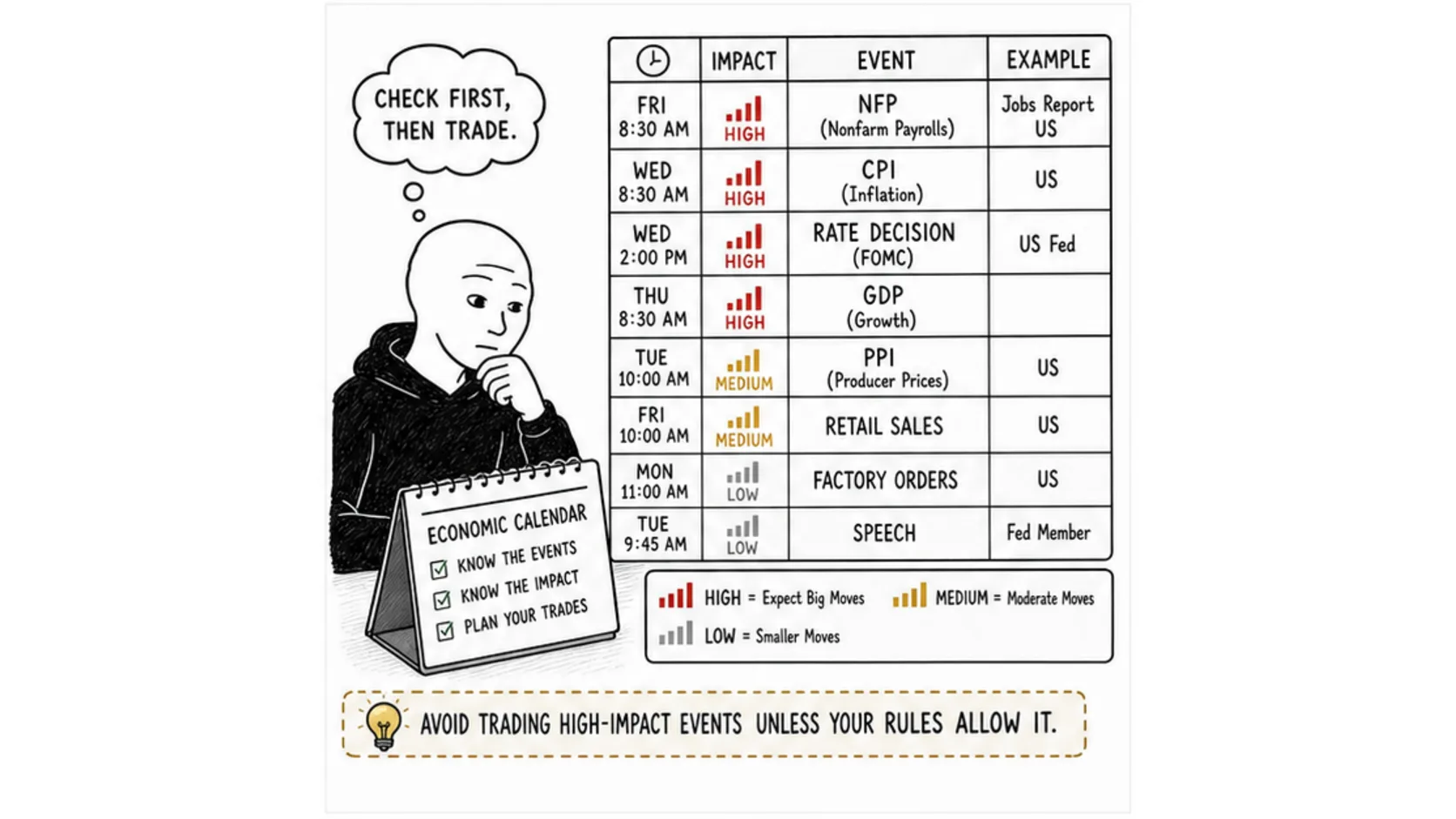What Counts as a News Event meme explaining prop firm news trading rules
