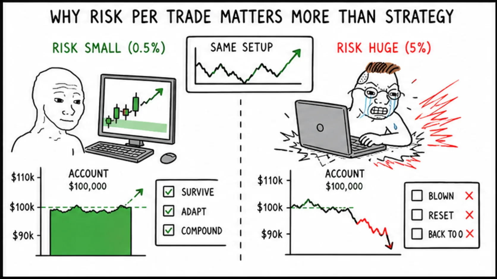 Why Risk Per Trade Matters More Than Your Strategy meme